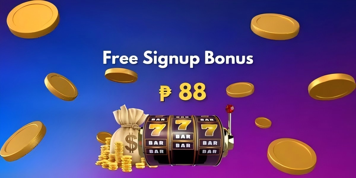 Banner ưu đãi mở tài khoản với máy slot, hàng số 7 và đồng xu vàng